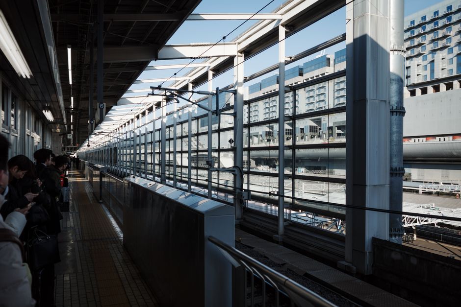 京都車站月台與站體